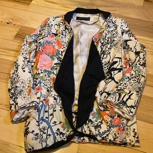 Zara  Floral Blazer
